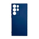 Чехол Original Soft Touch Case for Samsung S23 Ultra/S918 Midnight Blue with Camera Lens