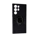 Чохол Armor Antishock Case для Samsung S23 Ultra/S918 with Ring Black with Camera Lens