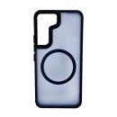 Чехол накладка Mate Plus Metal Buttons Case with MagSafe для Samsung S24/S25 Midnight Blue