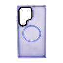 Чохол накладка Mate Plus Metal Buttons Case with MagSafe для Samsung S24 Ultra/S928 Light Purple