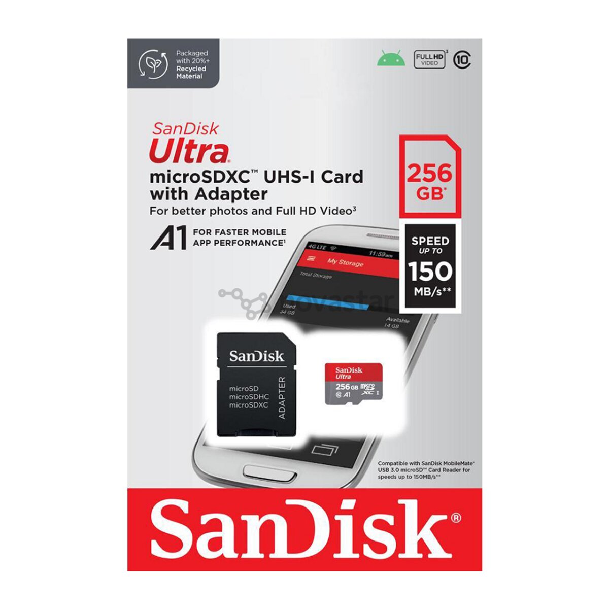 Карта пам’яті MICRO SDXC 256GB UHS-I W/A SDSQUAC-256G-GN6MA SANDISK