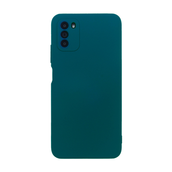 Чехол Original Soft Touch Case for Xiaomi Poco M3 Dark Blue with Camera Lens