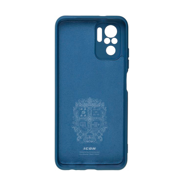 Чехол Original Soft Touch Case for Xiaomi Poco M5S Dark Blue with Camera Lens