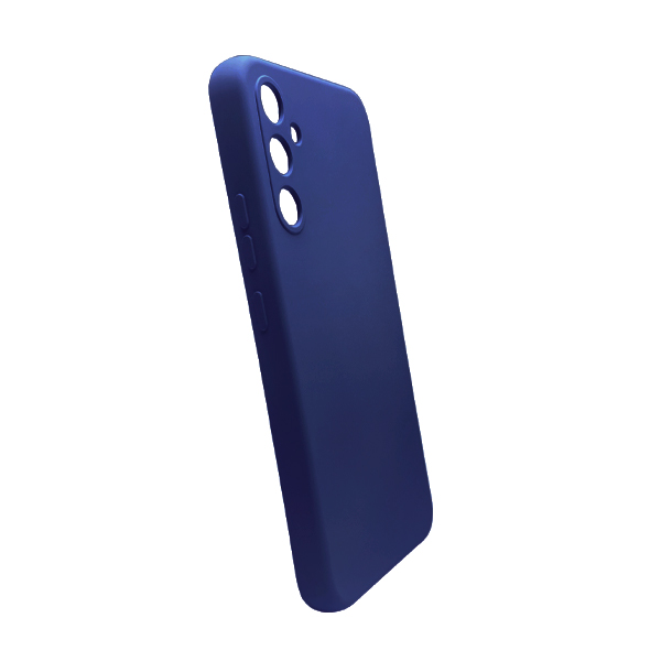 Чехол Original Soft Touch Case for Samsung A34-2023/A346 Dark Blue with Camera Lens