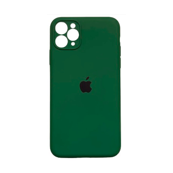 Чохол Soft Touch для Apple iPhone 11 Pro Max Dark Green with Camera Lens Protection Square