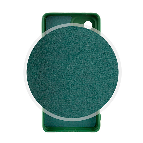 Чехол Original Soft Touch Case for Samsung A52/A525/A52S 5G/A528B Dark Green with Camera Lens