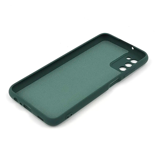 Чохол Original Soft Touch Case for Samsung A03s-2021/A037 Dark Green with Camera Lens