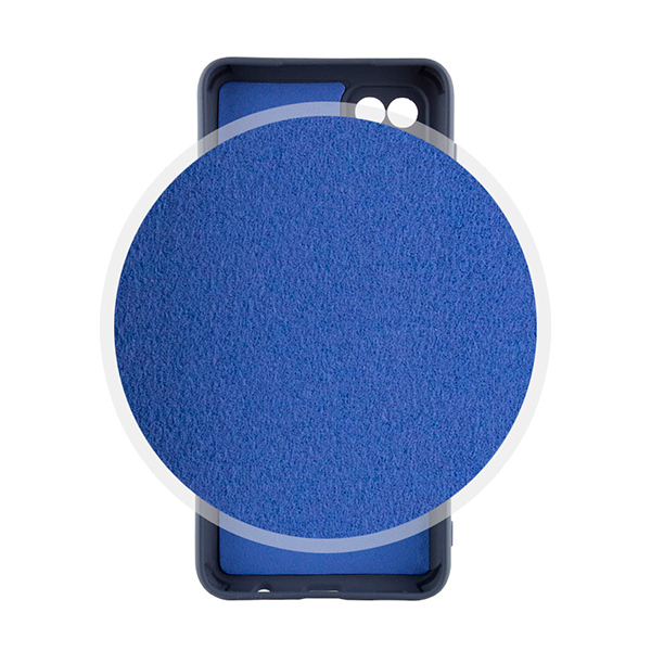 Чехол Original Soft Touch Case for Samsung A12-2021/A125/M12-2021 Dark Blue with Camera Lens