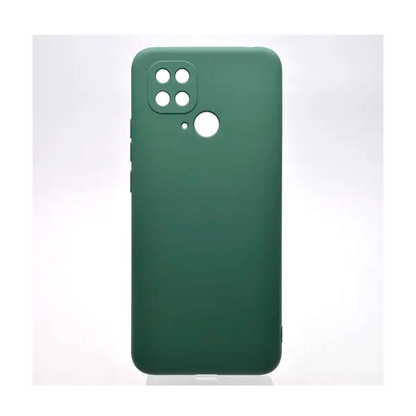 Чехол Original Soft Touch Case for Xiaomi Redmi 10с/Poco C40 Dark Green with Camera Lens