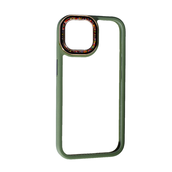 Чехол Swarovski New Case для iPhone 15 Dark Green