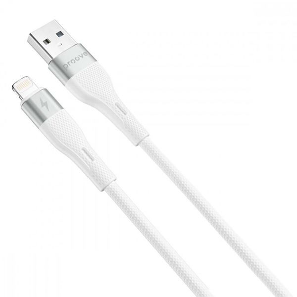 Кабель Proove Light Silicone Lightning 2.4A 1m White