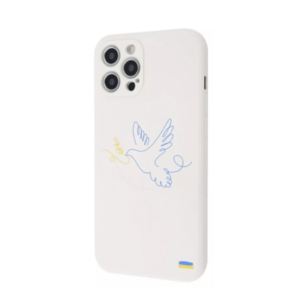 Чехол Wave Ukraine Edition Case для Apple iPhone 12 Pro Max with MagSafe Dove of Peace