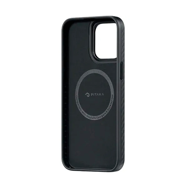 Чехол Pitaka iPhone 15 Pro Max Case with MagSafe Black/Grey (KI1501PMP)