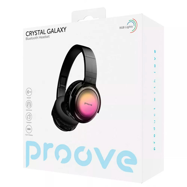 Bluetooth Навушники Proove Crystal Galaxy Black