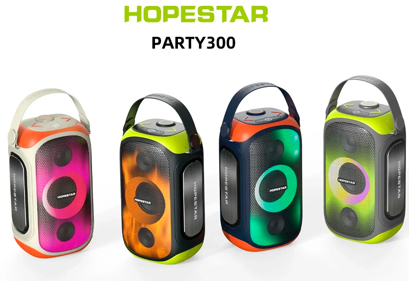 Портативна Bluetooth колонка Hopestar Party 300 Grey/Light Green