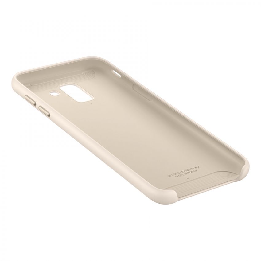 Чехол накладка Samsung J6 2018 EF-PJ600CFEGRU Layer Cover (Gold)