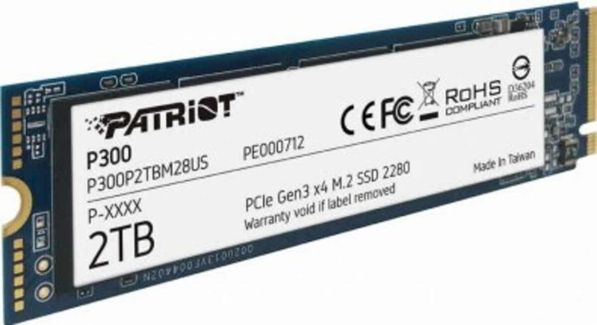 Накопичувач SSD M.2 Patriot P300 2TB NVMe 2280 PCIe 3.0x4 3D NAND TLC