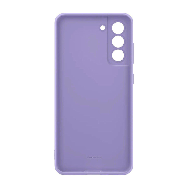 Чехол накладка Samsung G990 Galaxy S21 FE Silicone Lavender (EF-PG990TVEGRU)