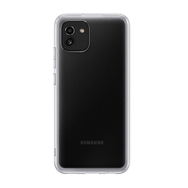 Чехол накладка Samsung A035 Galaxy A03 Soft Clear Cover Transparent (EF-QA035TTEG)