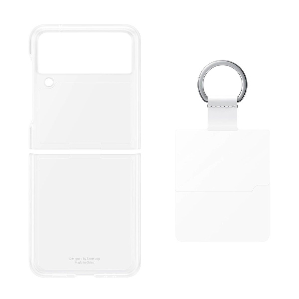 Чехол Samsung Galaxy Z Flip 3 Clear Cover with Ring Transparency (EF-QF711CTEGRU)