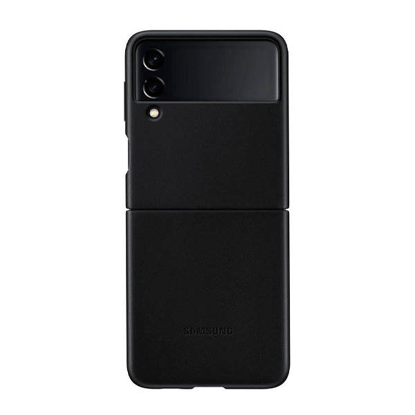 Чехол Samsung Z Flip3 Leather Cover Black (EF-VF711LBEG)