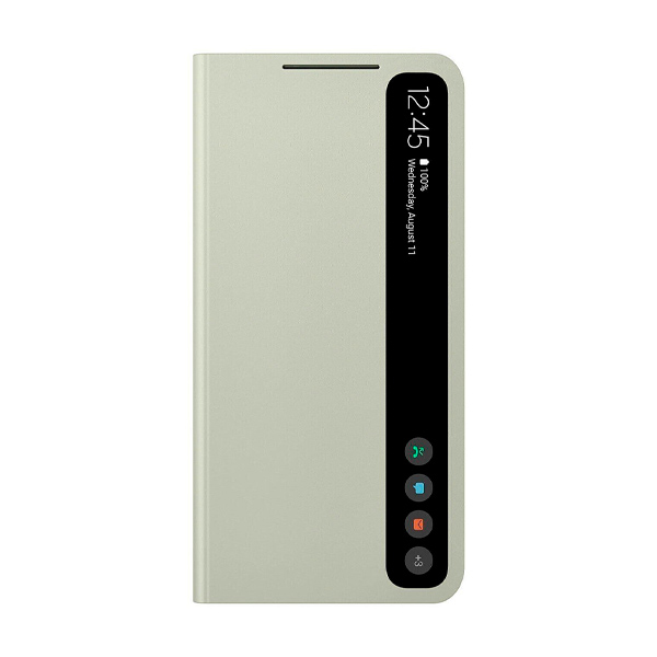 Чехол-книжка Smart Clear View Cover для Samsung Galaxy S21 FE (G990) EF-ZG990CMEGRU Olive Greeт