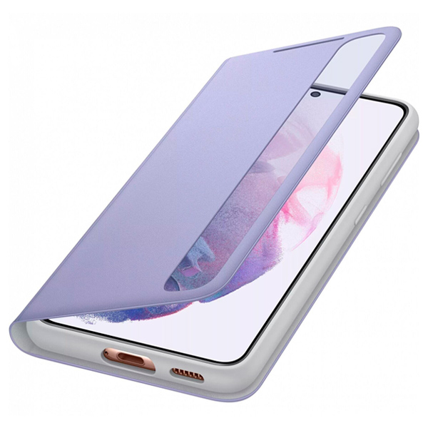 Чехол книжка Samsung G991 Galaxy S21 Smart LED Clear View Cover Violet (EF-ZG991CVEG)