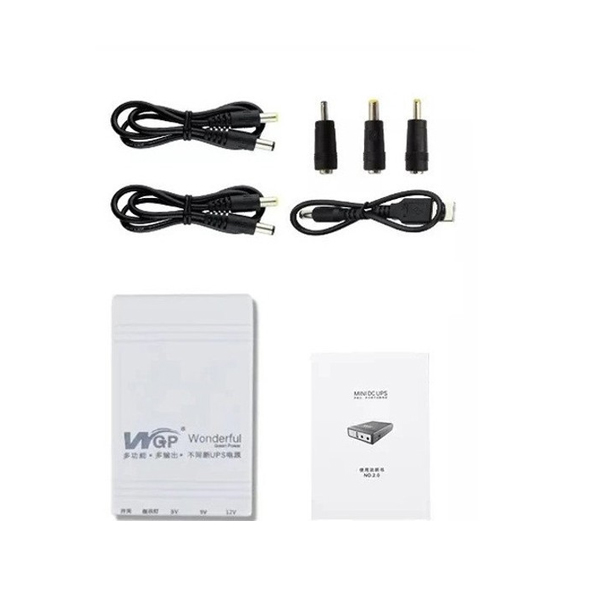 Джерело безперебійного живлення для роутера WGP Mini UPS 103 10400mAh 38Wh White