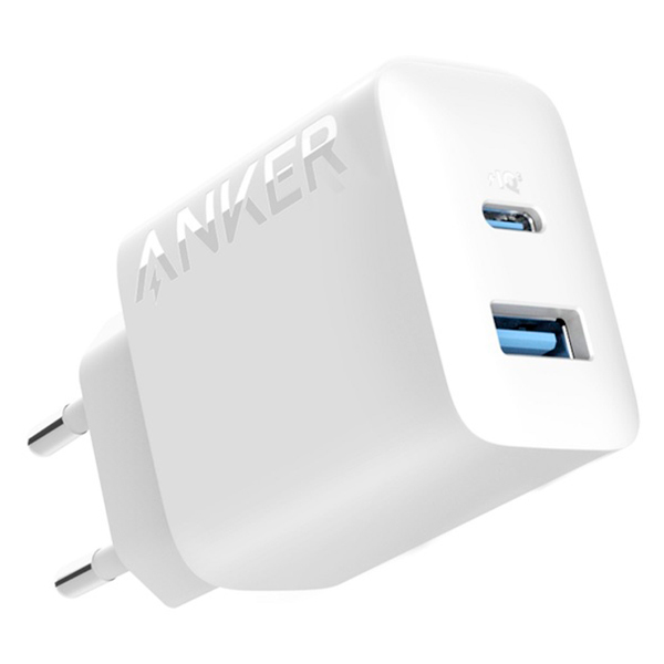 СЗУ Anker PowerPort 20W USB-C USB-A White (A2348G21)