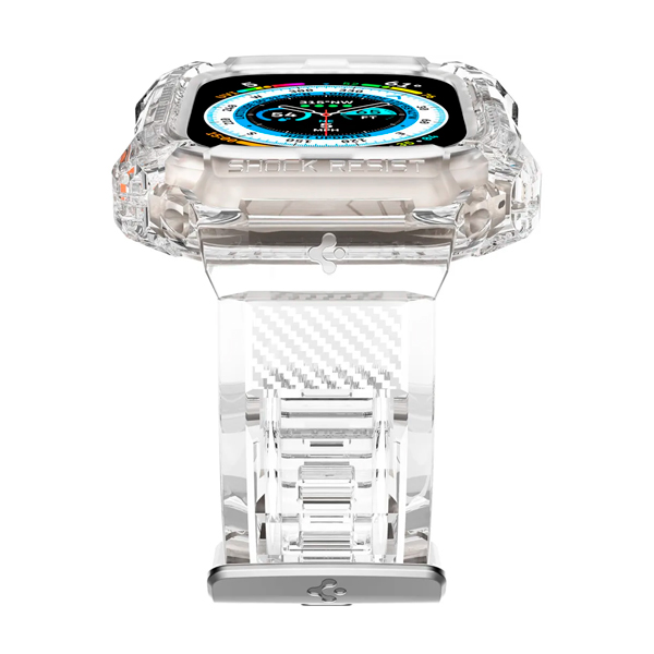 Чохол-ремінець Spigen Rugged Armor Pro для Apple Watch 49mm Crystal Clear (ACS05461)