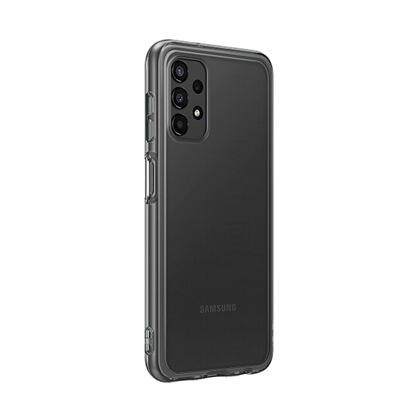 Чехол накладка Samsung A135 Galaxy A13 Soft Clear Cover Black (EF-QA135TBEG)