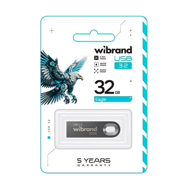 Флешка Wibrand 32 GB Eagle Grey USB 3.2 (WI3.2/EA32U10G)