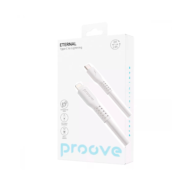 Кабель Proove Eternal Type-C to Lightning 27W 1m White