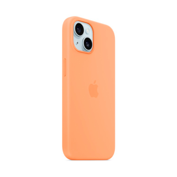 Чохол Apple iPhone 15 Plus Silicone Case with MagSafe Orange Sorbet (MT173)