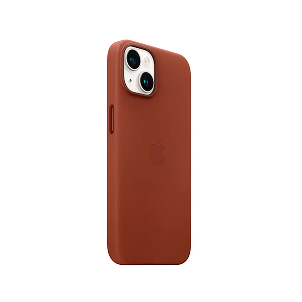 Чехол Apple iPhone 14 Leather Case with MagSafe Umber (MPP73)
