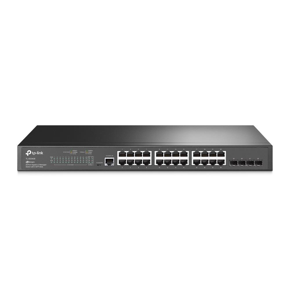 JetStream 24-портовий гігабітний L2 керований комутатор з 4 SFP слотами, SG3428 TP-LINK