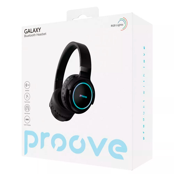 Bluetooth Навушники Proove Galaxy Black