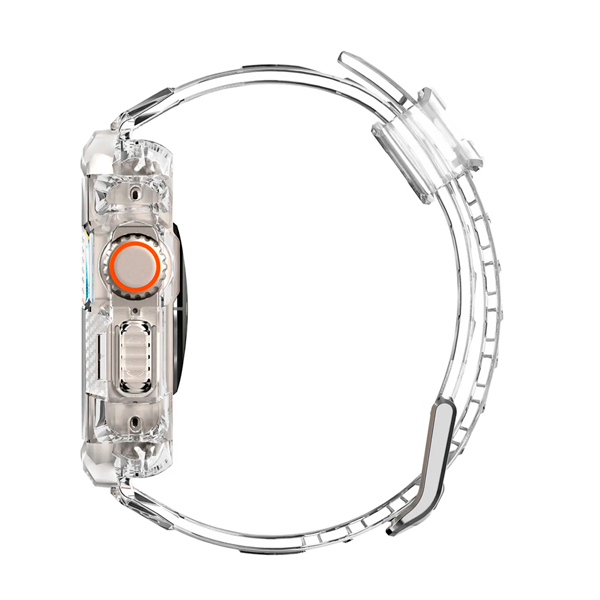 Чохол-ремінець Spigen Rugged Armor Pro для Apple Watch 49mm Crystal Clear (ACS05461)