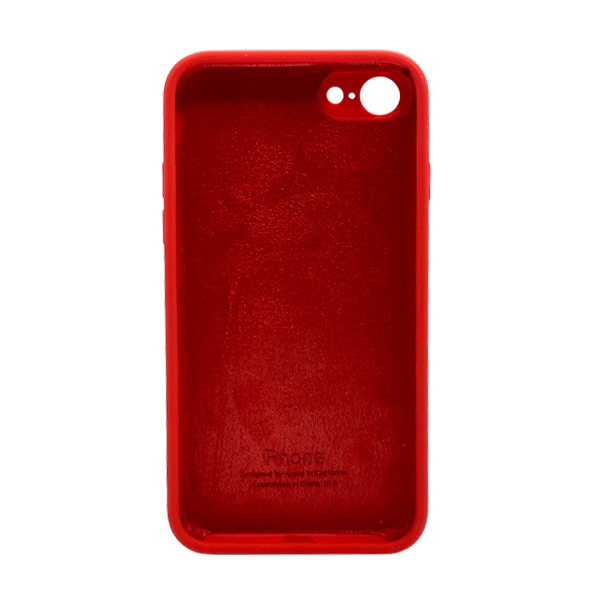 Чехол Soft Touch для Apple iPhone 7/8/SE 2020/SE 2022 Red with Camera Lens Protection