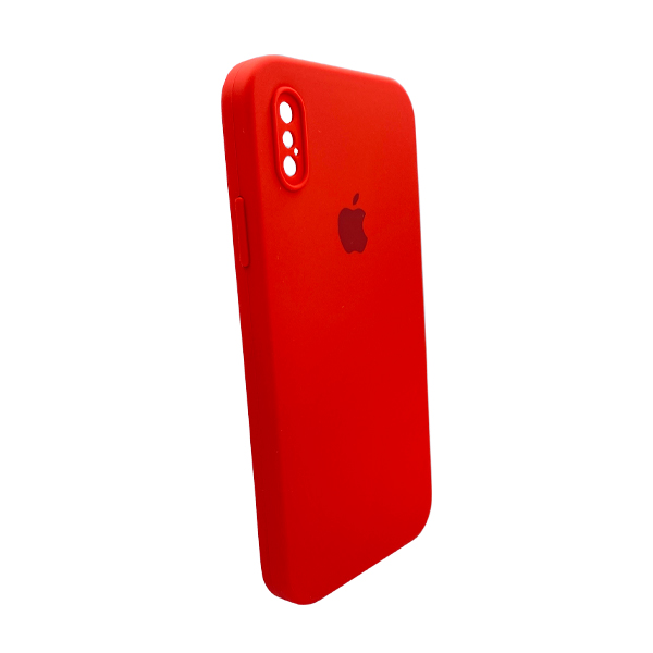 Чохол Soft Touch для Apple iPhone X/XS Red with Camera Lens Protection Square