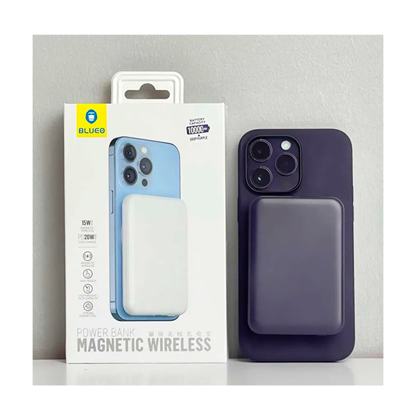 Зовнішній акумулятор Blueo Wireless Powebank 10000 mAh Deep Purple (P010PURP)