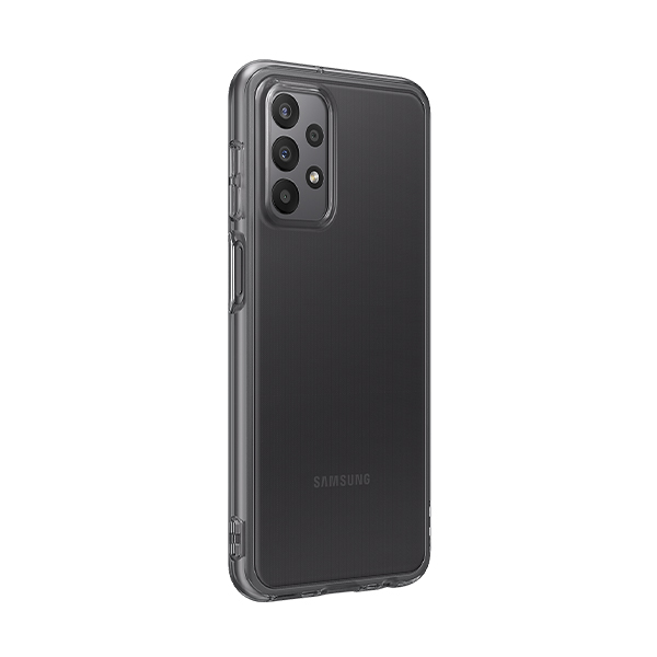 Чехол накладка Samsung A235 Galaxy A23 Soft Clear Cover Black (EF-QA235TBEG)