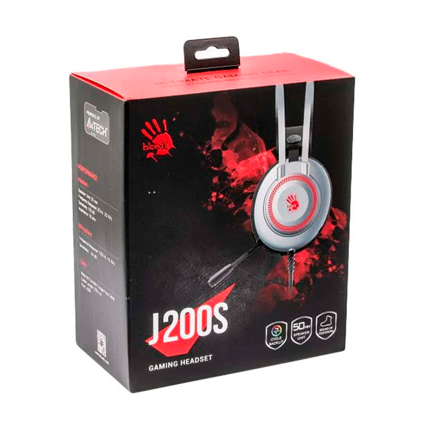 Навушники Bloody J200S Silver/Grey