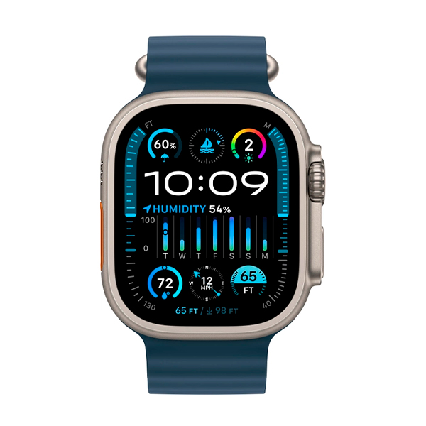 Смарт-годинник Apple Watch Ultra 2 Cellular 49mm Titanium/Blue Alpine Loop (MREP3) M українська версія