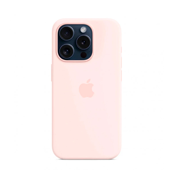 Чехол Apple iPhone 15 Pro Silicone Case with MagSafe Light Pink (MT1F3)