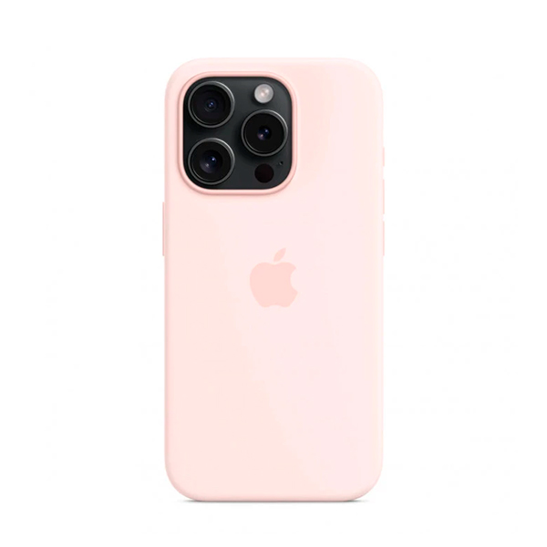 Чехол Apple iPhone 15 Pro Silicone Case with MagSafe Light Pink (MT1F3)