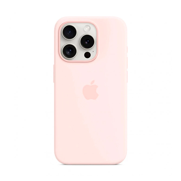 Чохол Apple iPhone 15 Pro Silicone Case with MagSafe Light Pink (MT1F3)