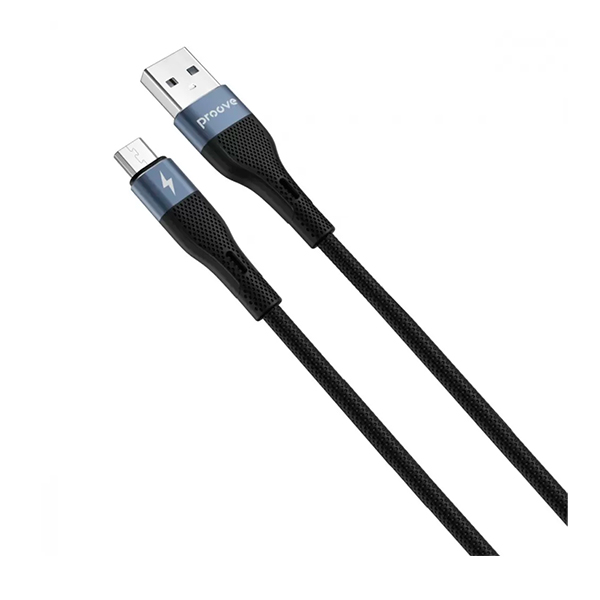 Кабель Proove Light Silicone Micro USB 2.4A 1m Black