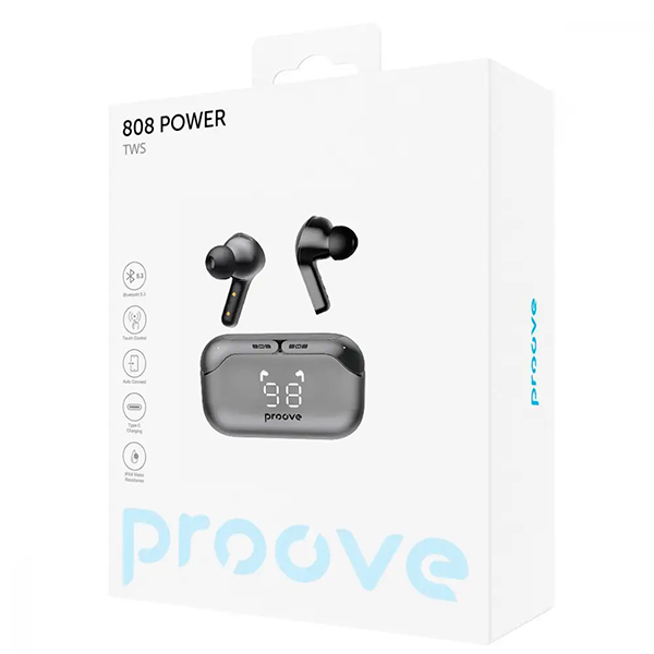 Bluetooth Наушники Proove 808 Power TWS (Gray)