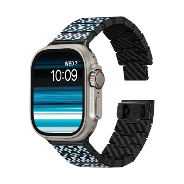 Ремешок Pitaka Dreamland Chroma Carbon Band Mosaic for Apple Watch 49/45/44mm (AWB2303)